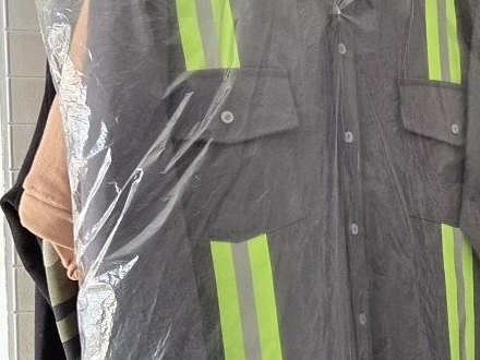High-visibility safety vest with reflective stripes
