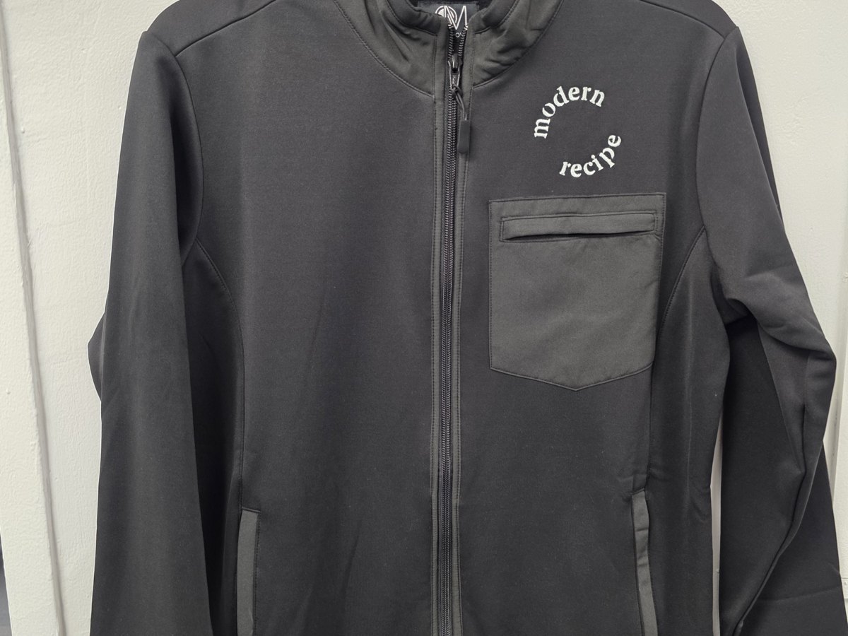 Custom woven uniform jacket with embroidered logo