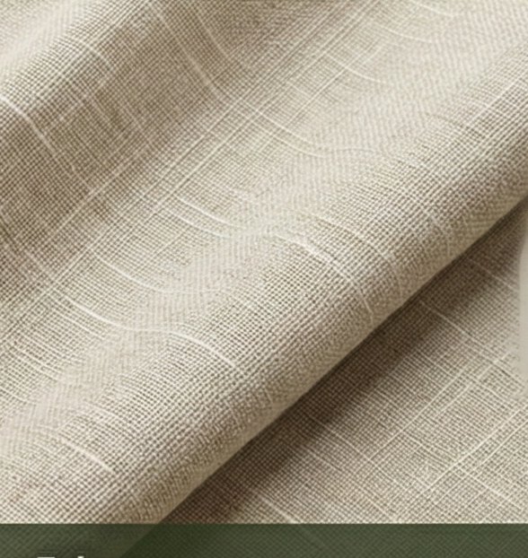 Woven banana-fiber and cotton textile